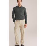 Van Gils - Heren Slim Fit Polo - Donkergroen - Merinowol