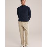 WE Fashion - Trui - Marine - Aansluitende Pasvorm - Lange Mouw