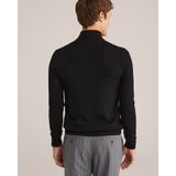 WE Fashion - Schipperstruien - Zwart - Halve Rits - Slanke Pasvorm