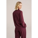 WE Fashion - Blouse - Bordeaux - Klassieke Blouse - Lange Mouwen