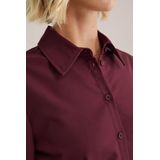 WE Fashion - Blouse - Bordeaux - Klassieke Blouse - Lange Mouwen