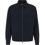 WE Fashion - Heren Blouson Jas - Donkerblauw - Regular Fit