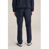 WE Fashion - Regular Fit Pantalon - Blauw - Met Verticale Streepprint