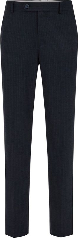 WE Fashion - Regular Fit Pantalon - Blauw - Met Verticale Streepprint