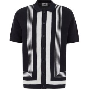 WE Fashion - Heren Overhemd - Donkerblauw - Regular Fit - Katoen