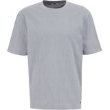 WE Fashion - Relaxed Fit T-shirt - Grijsblauw - Katoen