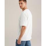 WE Fashion - T-shirt - Lichtgrijs - Relaxed Pasvorm - Korte Mouwen