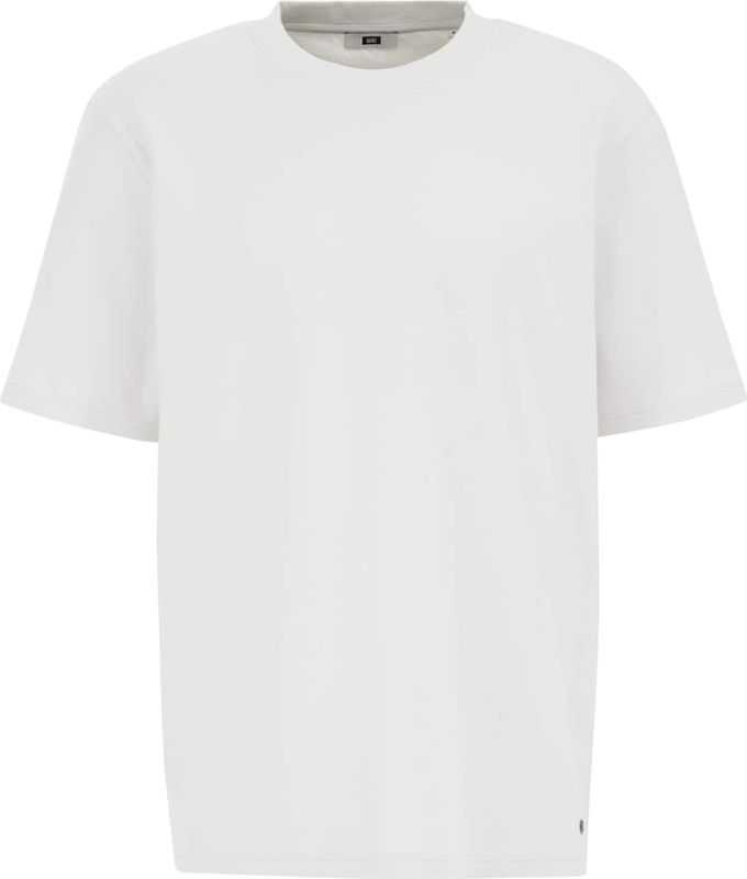 WE Fashion - T-shirt - Lichtgrijs - Relaxed Pasvorm - Korte Mouwen