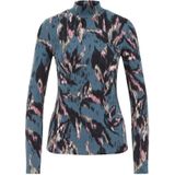 WE Fashion - Shirt - Nachtblauw - Lange Mouw - Slanke Pasvorm