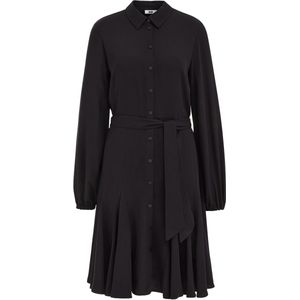 WE Fashion - Dames Jurk - Zwart - Viscose - Regular Fit