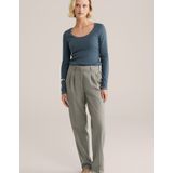 WE Fashion - T-shirt - Grijsblauw - Katoen