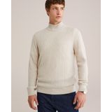 WE Fashion - Coltrui - Beige - Gebreid - Wol en Katoen