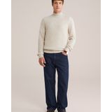 WE Fashion - Coltrui - Beige - Gebreid - Wol en Katoen