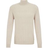 WE Fashion - Coltrui - Beige - Gebreid - Wol en Katoen