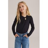 WE Fashion - Longsleeve - Katoen - Met Lange Mouwen - V-hals