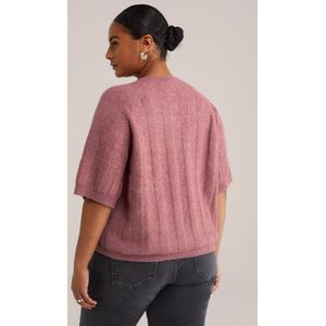 WE Fashion - Curve - Dames Trui - Met Structuur