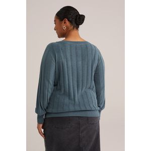 WE Fashion Dames gebreide trui - Curve