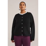 WE Fashion - Curve - Gebreid Vest - Zacht - Regular Fit