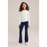 WE Fashion - Stretchbroek - Flared - Blauw - Katoen - Multipack