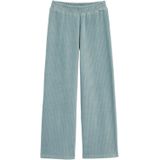 WE Fashion - Ribbroeken - Mintgroen - Regular Fit - Katoen