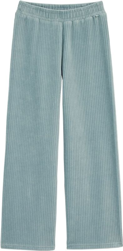 WE Fashion - Ribbroeken - Mintgroen - Regular Fit - Katoen