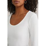 WE Fashion - Top - Wit - Lange Mouwen - Ronde Hals
