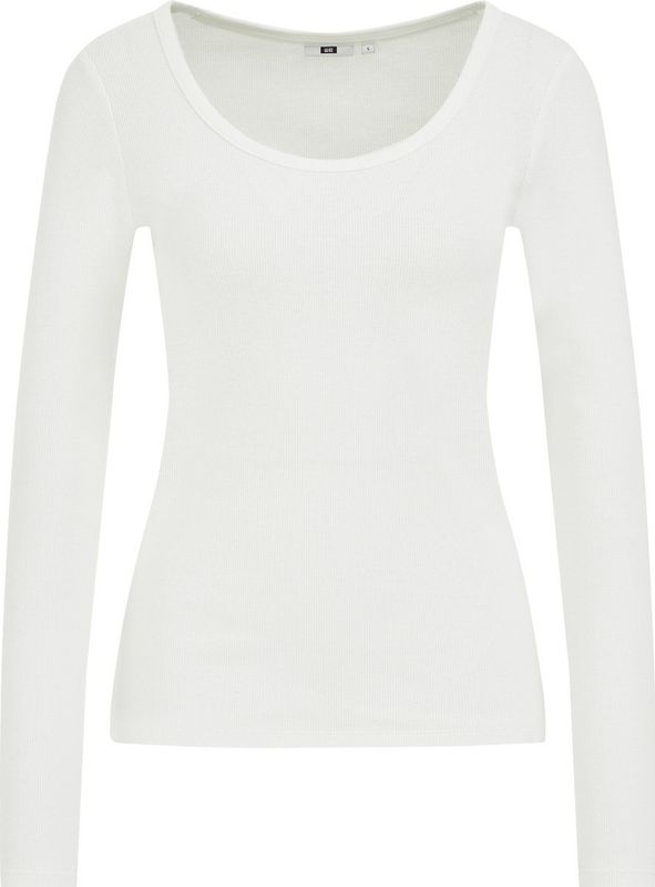 WE Fashion - Top - Wit - Lange Mouwen - Ronde Hals