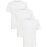 WE Fashion - Shirt - Wit - 3 Pack - Kwartmouw - Normale Pasvorm