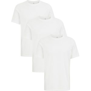 WE Fashion - Shirt - Wit - 3 Pack - Kwartmouw - Normale Pasvorm