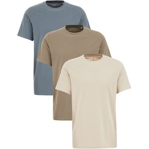 WE Fashion - Regular Fit T-shirt - 3-pack - 100% Katoen