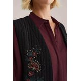 WE Fashion - Dames Gilet - Zwart - Regular Fit