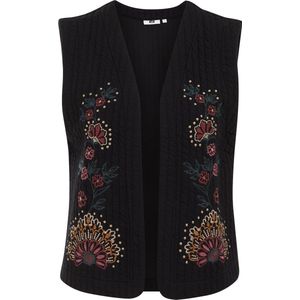 WE Fashion - Dames Gilet - Zwart - Regular Fit