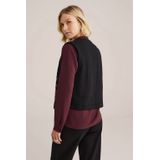 WE Fashion - Dames Gilet - Zwart - Regular Fit