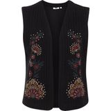 WE Fashion - Dames Gilet - Zwart - Regular Fit