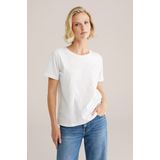 WE Fashion - Shirt - Ivoor - Bloemenprint - Kwartmouw