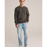 WE Fashion - Sweater - Donkergroen - Met Textuur