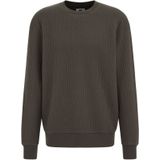 WE Fashion - Sweater - Donkergroen - Met Textuur