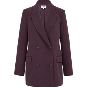 WE Studio - Dames Blazer - Aubergine - Regular Fit - Double-Breasted