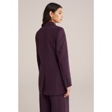 WE Studio - Dames Blazer - Aubergine - Regular Fit - Double-Breasted