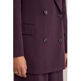 WE Studio - Dames Blazer - Aubergine - Regular Fit - Double-Breasted