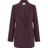 WE Studio - Dames Blazer - Aubergine - Regular Fit - Double-Breasted
