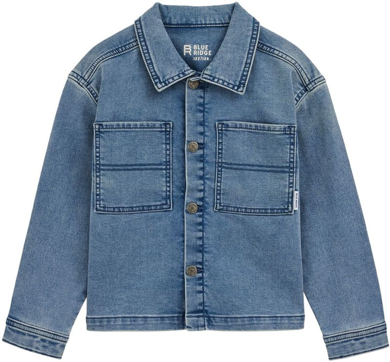 WE Fashion - Denim Overshirt - Jongens - Oversized Fit - Met Stretch