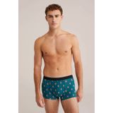 WE Fashion - Boxershort - Petrol - Stretchkatoen