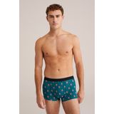 WE Fashion - Boxershort - Petrol - Stretchkatoen