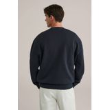 WE Fashion - Sweater - Donkerblauw - Regular Fit - Lange Mouwen