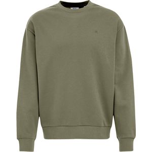 WE Fashion - Sweater - Groen - Regular Fit - Lange Mouwen