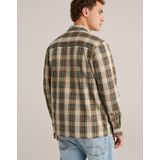 WE Fashion - Overshirt - Donkergroen - Regular Fit - Lange Mouwen