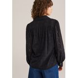 WE Fashion - Kanten Blouse - Zwart