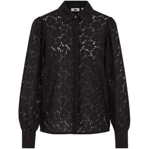 WE Fashion - Kanten Blouse - Zwart