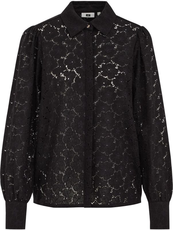 WE Fashion - Kanten Blouse - Zwart